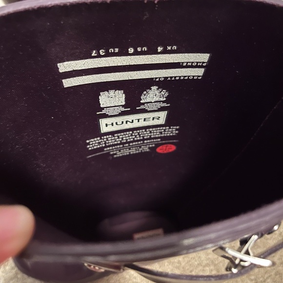 Hunter Dark Purple Rain Boots - Picture 4 of 4